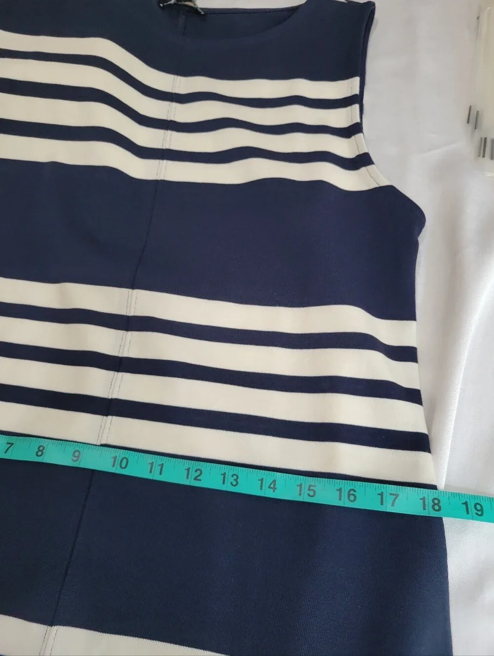J Crew Midi dress in striped mariner cloth Size M NEW CV652